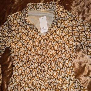 Ember, multi colored, laced blouse sz XL